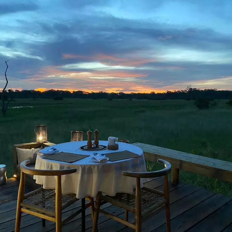 Botswana Private Dining Zambia Safari Adventure