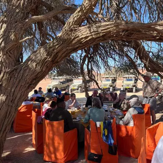 Exploring Namibia with Nanan Travel - Dinner in the Desert Zambia - Accommodation Zambia