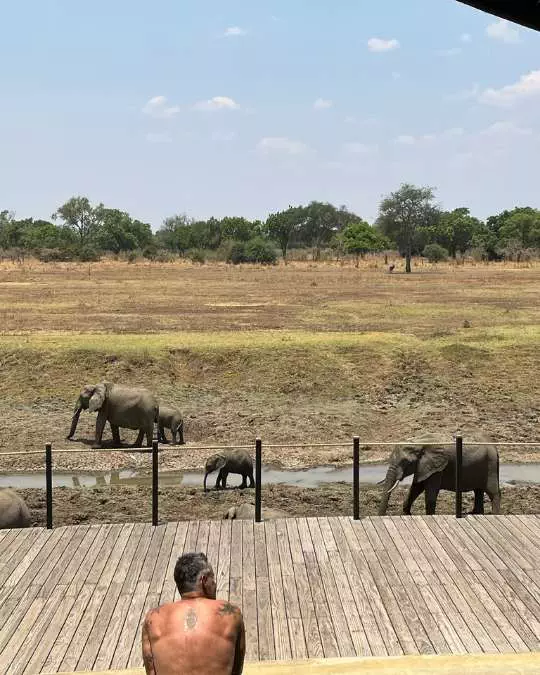 The Role of Travel Agents in Planning African Safaris (5) Nanan Travel - Balancing Luxury & Wilderness in African Safaris _ Ultimate Guide-German and Jan with meercats on safari in Botswana