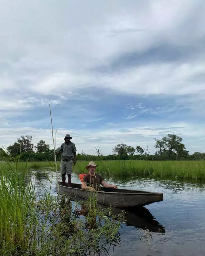 Nanan Travel - Family Luxury Safaris_ 5 Dream Destinations for All Ages - Botswana (2) Nanan Travel - Balancing Luxury & Wilderness in African Safaris _ Ultimate Guide-safari break German drinking coffee